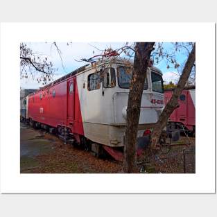 Disused loco, Romania Posters and Art